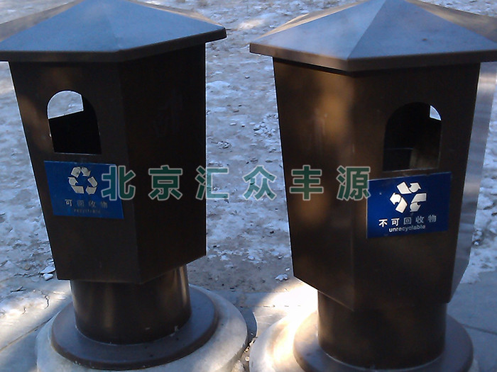 北京天坛公园园林垃圾桶安装施工项目