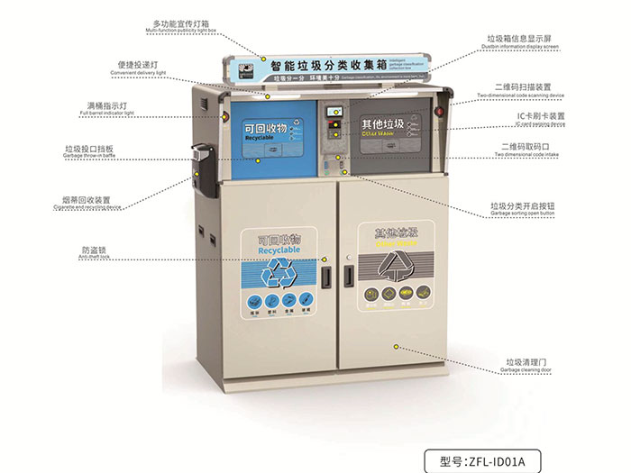 智能分类垃圾桶009